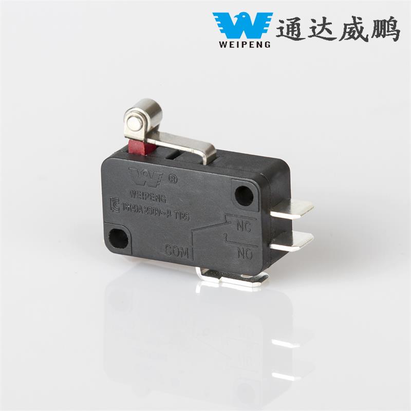 16A 3-Pin Self-Reset Silver Contact Industrial Equipment Micro Switch