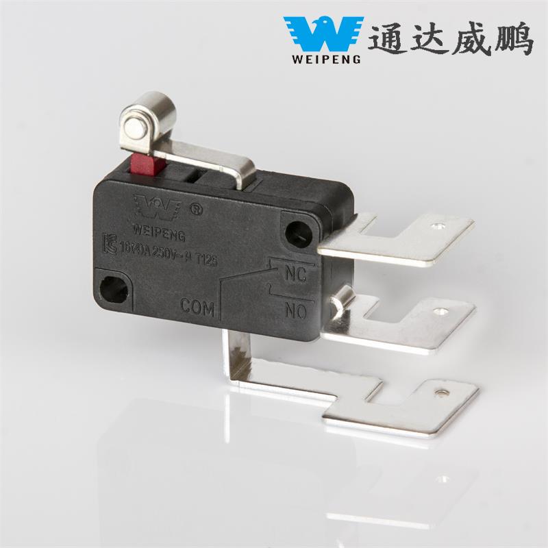 16A 3-Pin Self-Reset Silver Contact Microwave Micro Switch