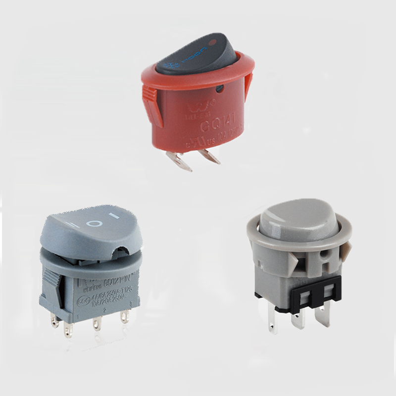 On / Off Round Rocker Switch 2pin /3pin