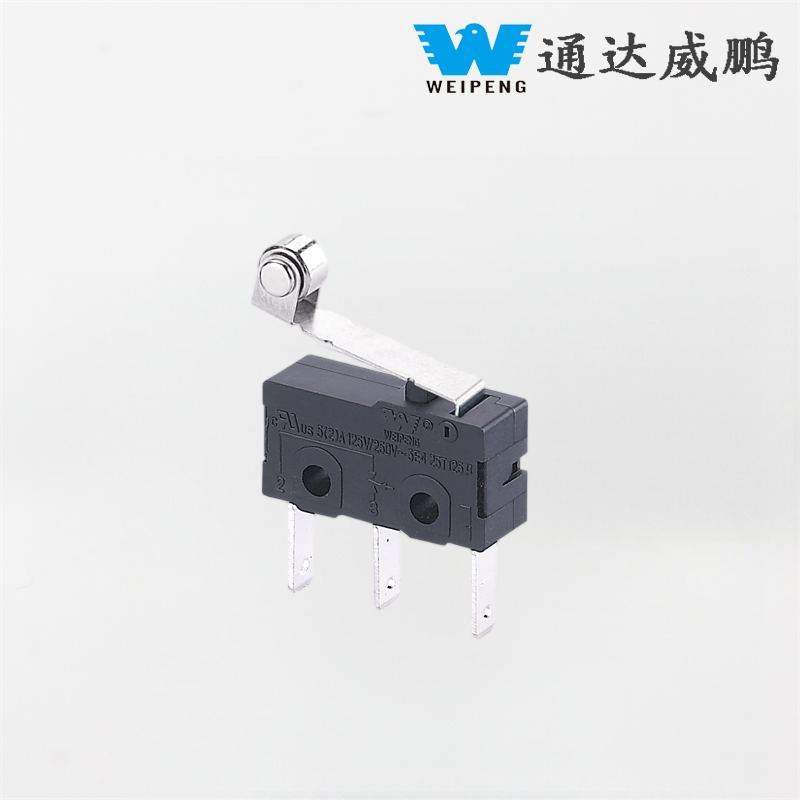 5A 125V/250V High-Temperature Resistant 3-Pin Micro Switch with Roller for Industrial Equipment