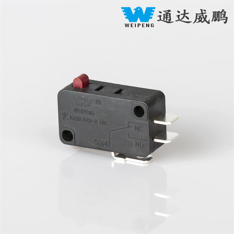 High-Current Long-Life Micro Switch with UL, VDE, and CE certifications