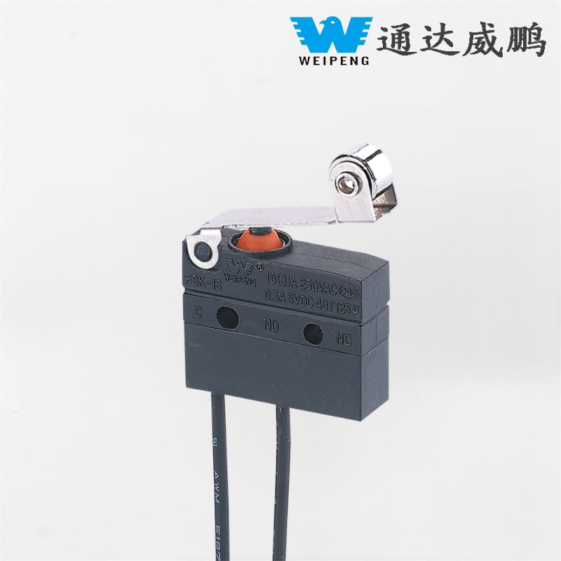 IP67 Waterproof and Dustproof Micro Switch with Wires and Various Levers