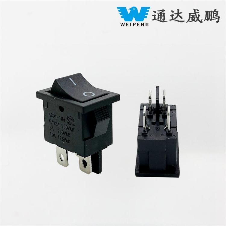 Kcd1 Boat Type Switch 4-Pin 2-Position 15*21 Rocker Switch