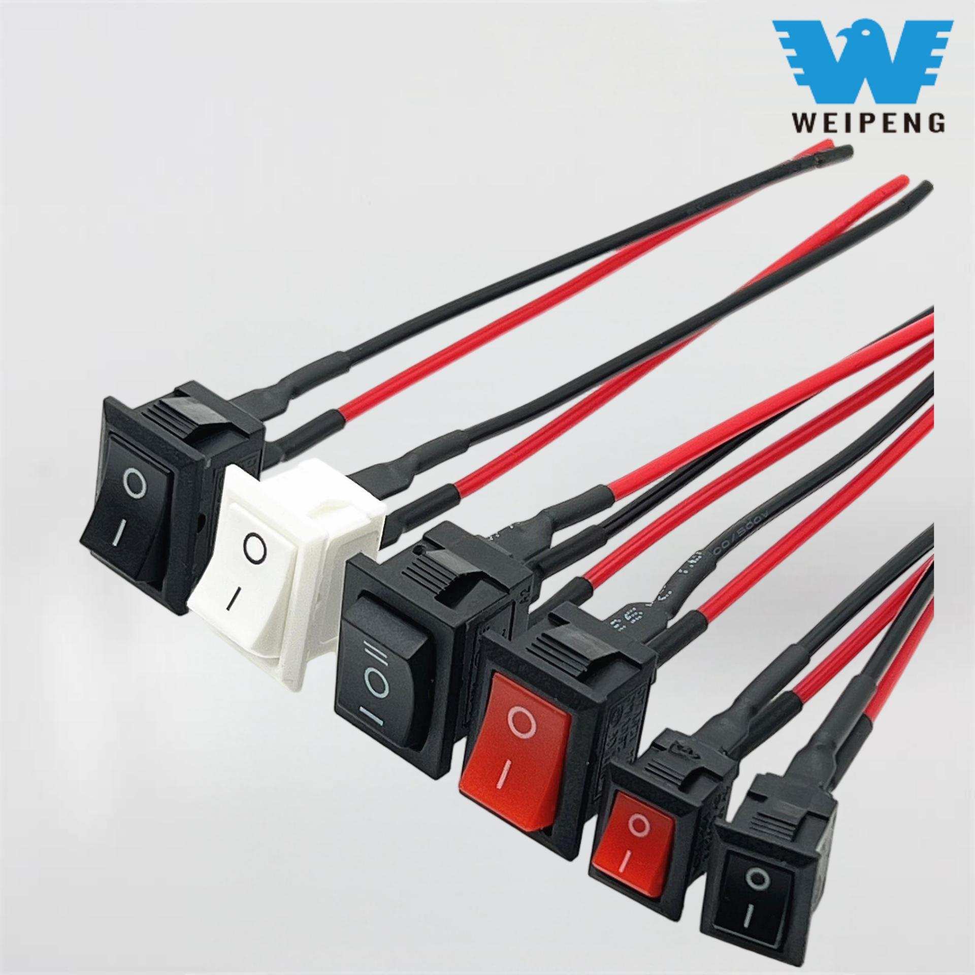 Kcd1 Ship-Type Switch 21*15 Solder Terminal with Wire