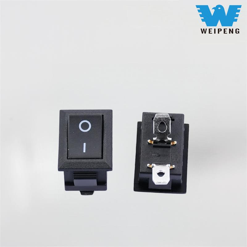 Kcd115*21mm Slanted Two-Position Rocker Switch with Bent Legs