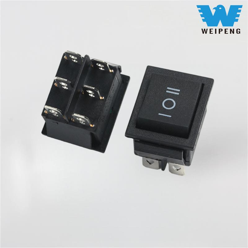 KCD4 Black Rocker Switch 31*25mm 16A 250V