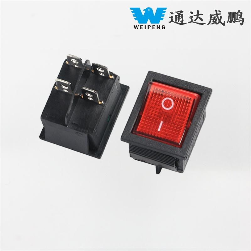 Kcd4 Rocker Switch 30A Four-Terminal with Light