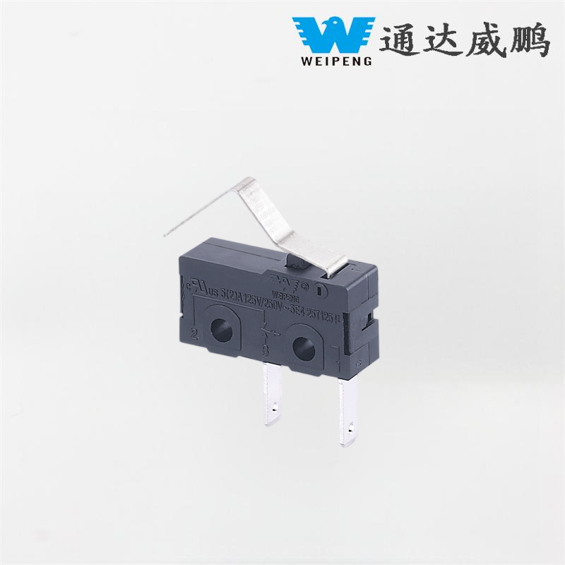 Small Dustproof Two-Pole Limit Switch with Press Lever