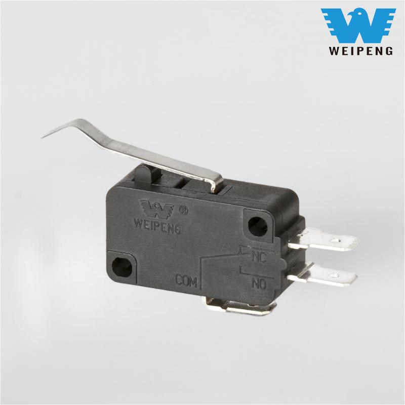 Three-Prong Solder Terminal Micro Switch for Household Appliances