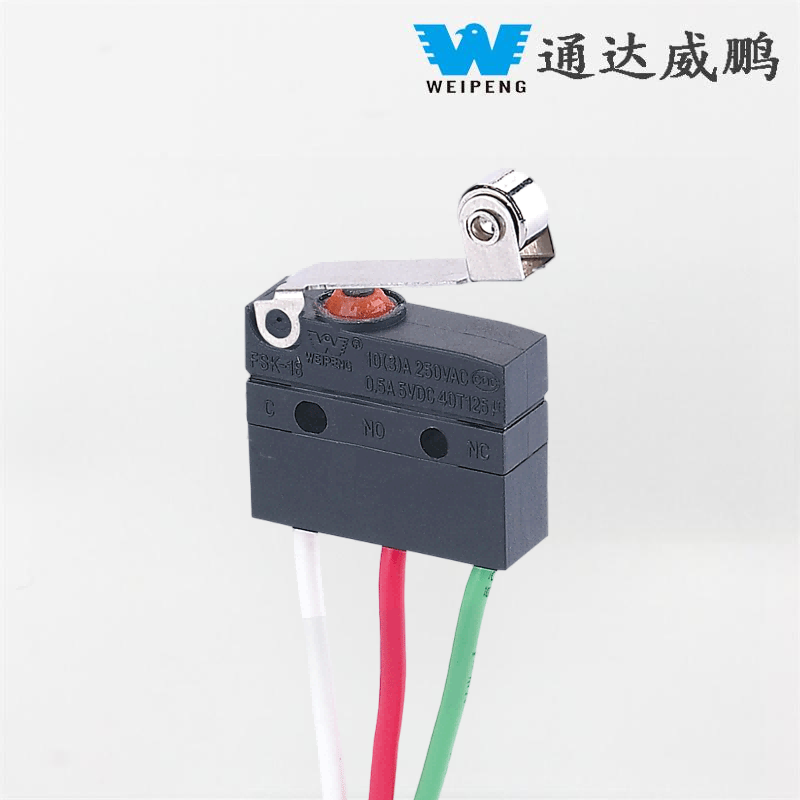 Waterproof Micro Switch for Automotive and Home Use with Connectable Terminals
