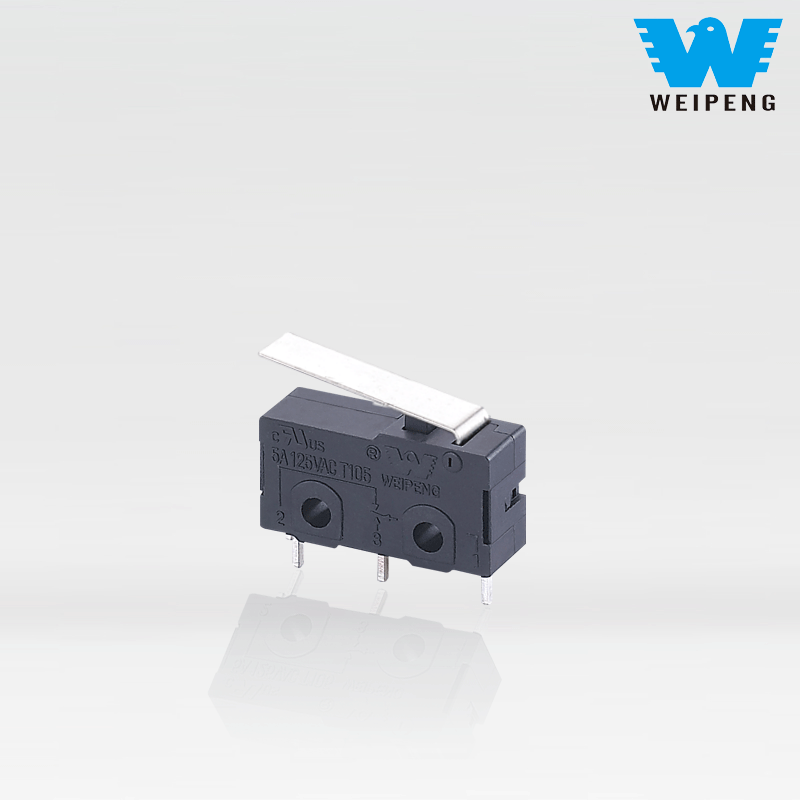 Weipeng 3-Pin 5A 25t125 Straight Shank Micro Switch for Espresso Machine