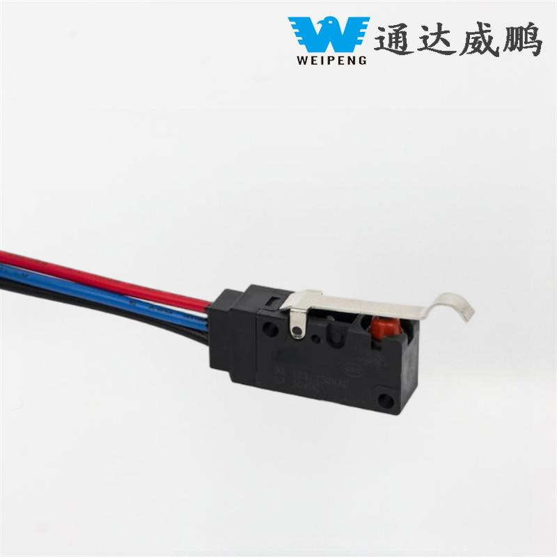 Weipeng 5A Curved Handle Wired IP67 Waterproof Micro Switch